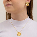 Vendedor IndicadoConjunto Brinco e Colar Redondo Orgânico Banhado a Ouro 18K - D France Semijoias Carnaval