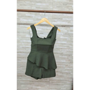 conjunto Feminino Tamires peplum com decote quadrado + short moda verão