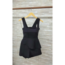 conjunto Feminino Tamires peplum com decote quadrado + short moda verão