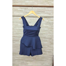 conjunto Feminino Tamires peplum com decote quadrado + short moda verão