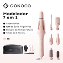 GOKOCO 7 em 1 Modelador de Cachos Multifuncional íons negativos cria diversos estilos de cachos Design bivolt