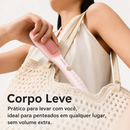 GOKOCO Escova alisadora alisamento instantâneo aquecimento rápido quatro configurações de temperatura íons negativos 3M
