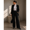 Blusa Tule Fenenina Gola Alta Manga Longa Transparente Tamanhos M,G, Fit Justo
