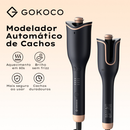 GOKOCO Modelador Automático de Cachos Aquecimento 60s íons negativos Brilho sem frizz Modelagem rapida Cachos duradouros