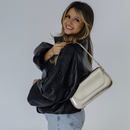 Bolsa Feminina Baguete Vinho Bordô Alça De Ombro Fina Estilosa E Casual